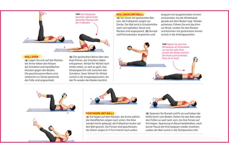 Flacher Bauch mit Pilates – Workout zum Ausdrucken